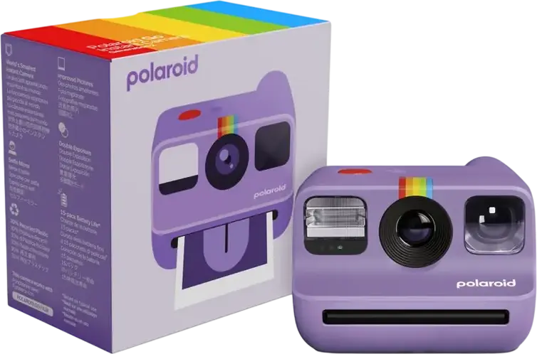 Polaroid Go Generation 2 Instant Camera, USB-C Rechargeable, 30% Recycled Plastic, Built-in Selfie Mirror, Self-timer, Double-exposure Mode