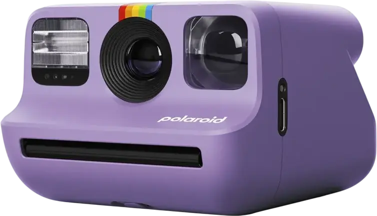 Polaroid Go Generation 2 Instant Camera, USB-C Rechargeable, 30% Recycled Plastic, Built-in Selfie Mirror, Self-timer, Double-exposure Mode