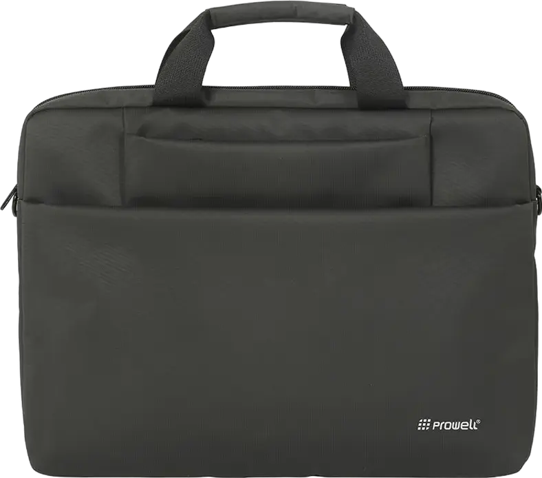 Prowell NB53515A Laptop City Bag for 15.6 inch Laptops, Water-Resistant Polyester Backpack with Top Handle and Shoulder Straps, Black, 39.5 x 5 x 29 cm
