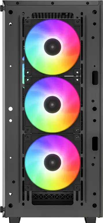 Deepcool CC560 ARGB V2 Midi-Tower PC Case, Black, Tempered Glass, Mesh Front, 4x 120mm ARGB Fans, E-ATX Support, 360mm Radiator Support