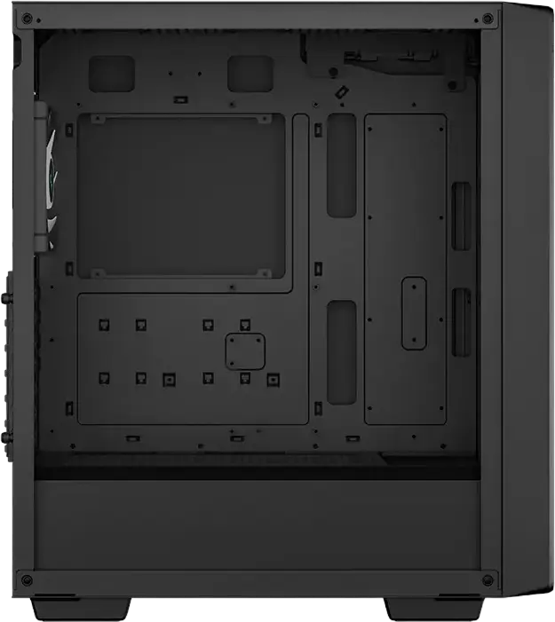 Deepcool CC560 ARGB V2 Midi-Tower PC Case, Black, Tempered Glass, Mesh Front, 4x 120mm ARGB Fans, E-ATX Support, 360mm Radiator Support