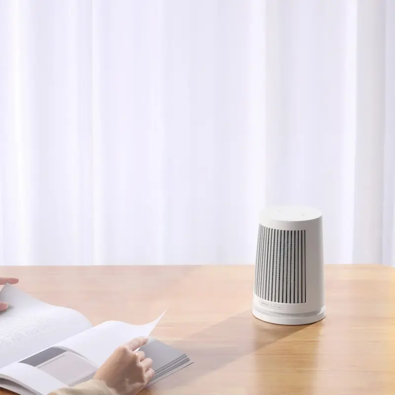 Xiaomi Desktop Heater ZMNFJ01YMEU 600W PTC Ceramic Space Heater with 45 Degree Wide-Angle Oscillation and Tilt Protection, White