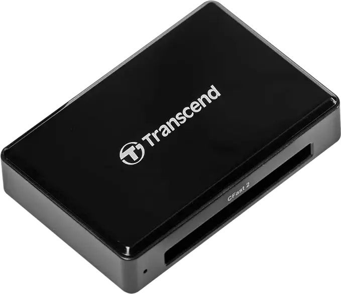 Cititor de carduri Transcend TS-RDF2, micro-USB, USB Type-A, Negru
