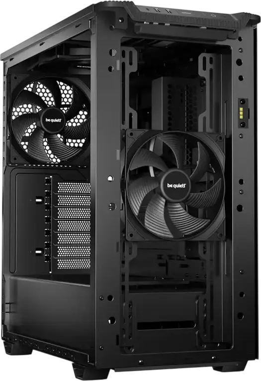 be quiet! Pure Base 501 DX Carcasa Midi-Tower Negru, ATX/M-ATX/Mini-ITX, Sticla Temperata, 3 Ventilatoare 140mm PWM, Iluminare ARGB, USB-C 3.2 Gen 2, BGW77