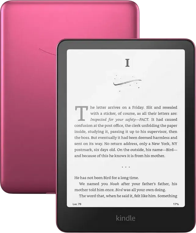 eBook Reader Amazon Kindle Paperwhite (12th Gen) 2024 Signature Edition, Metallic Raspberry
