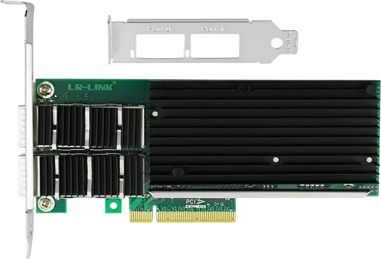 Сетевой адаптер LR-Link LREC9902BF-2QSFP+ 2 порта 40Gbps QSFP+, контроллер Intel XL710, PCIe 3.0 x8, поддержка SR-IOV, VXLAN, NVGRE, Geneve