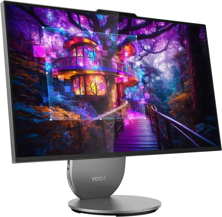 Computer All-in-One Lenovo Yoga 27IAH10, 27", Intel Core Ultra 9 285H, 32GB/1024GB, Windows 11 Pro, Luna Grey