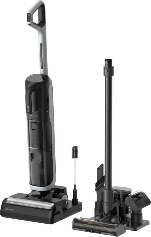 Dreame H14 Dual 5-in-1 Wet & Dry Vacuum Cleaner, 18 kPa Suction, 180 Degree Lie-Flat, 60C Hot Air Drying, 4900 mAh Battery, Dreamehome App, Black