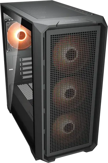 Carcasa Mini-Tower Cougar MX600 Mini V2 Pro, Negru, Micro-ATX/Mini-ITX, Sticla Temperata, 4 Ventilatoare 120mm ARGB PWM, Suport Radiator 360mm, USB-C 3.2 Gen 2