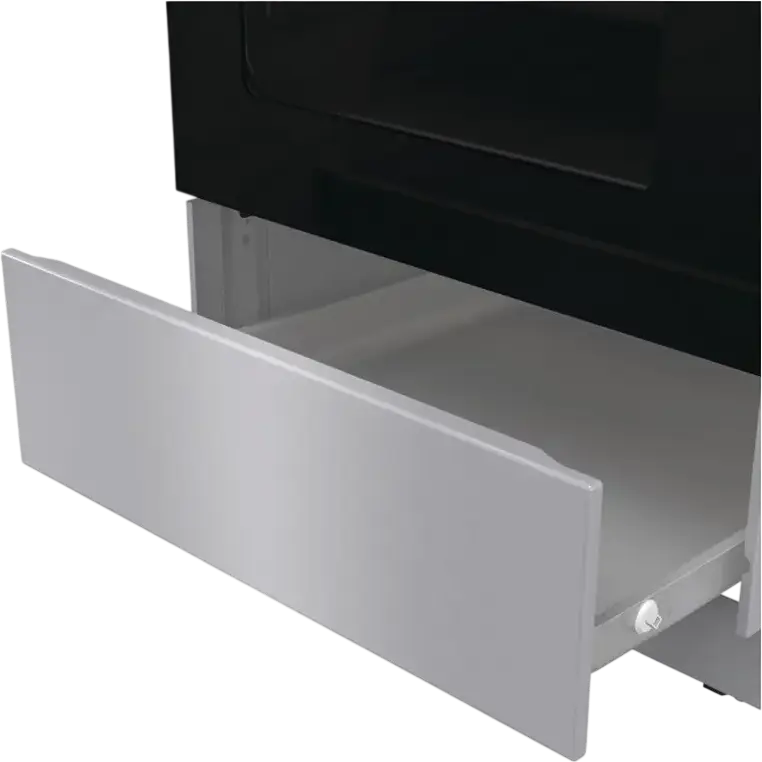Cuptor Mixt Gorenje GK5C64SH, Plita cu 4 Arzatoare Gaz, Cuptor Electric 62L cu Convectie si Grill, Curatare AquaClean, Gri, Otel Emailat, 50cm