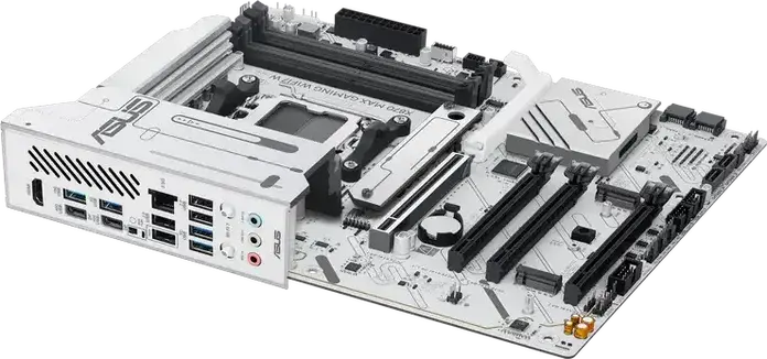 ASUS X870 MAX GAMING WIFI7 W Motherboard AM5 ATX, AMD Ryzen 9000/8000/7000, DDR5 8000+ MT/s, PCIe 5.0, WiFi 7, Bluetooth 5.4, USB4 40Gbps, 3x M.2