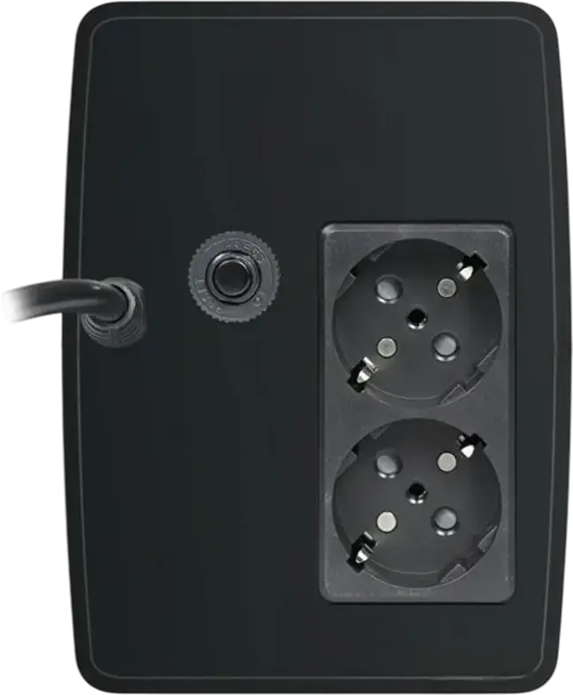Tuncmatik Lite II 850VA TSK5201 Line-Interactive UPS, 480W, AVR, 2 Schuko Outlets, Tower, Black