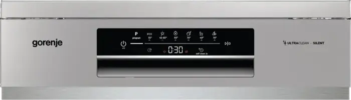 Gorenje GS643E90X GS643D90X Freestanding Dishwasher, Stainless Steel, 16 Place Settings, 3 Baskets, FlexUse Loading, UltraClean, Silent, 59.9 cm Width, Energy Class E