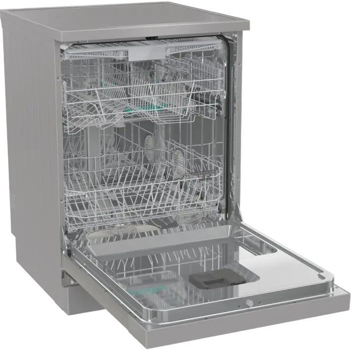 Gorenje GS643E90X GS643D90X Freestanding Dishwasher, Stainless Steel, 16 Place Settings, 3 Baskets, FlexUse Loading, UltraClean, Silent, 59.9 cm Width, Energy Class E
