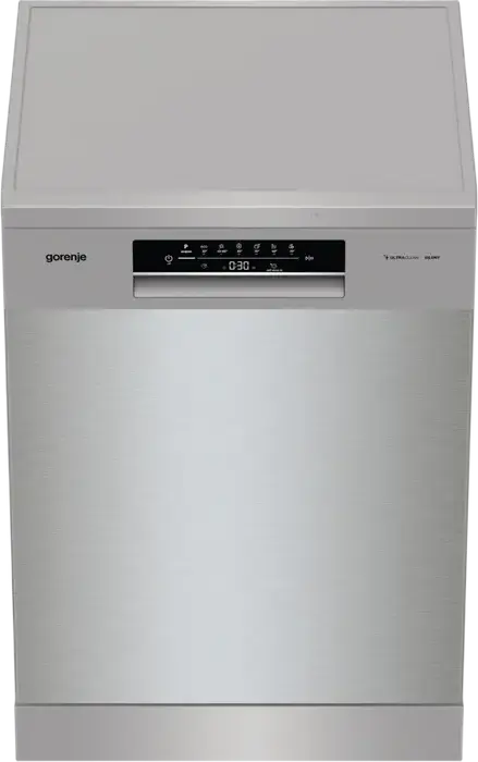 Gorenje GS643E90X GS643D90X Freestanding Dishwasher, Stainless Steel, 16 Place Settings, 3 Baskets, FlexUse Loading, UltraClean, Silent, 59.9 cm Width, Energy Class E