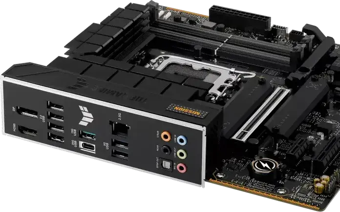 ASUS TUF GAMING B760M-PLUS II Micro-ATX Motherboard LGA1700 Intel B760 DDR5 192GB 7800MHz PCIe 5.0 x16 3x M.2 Slots Realtek 2.5Gb Ethernet