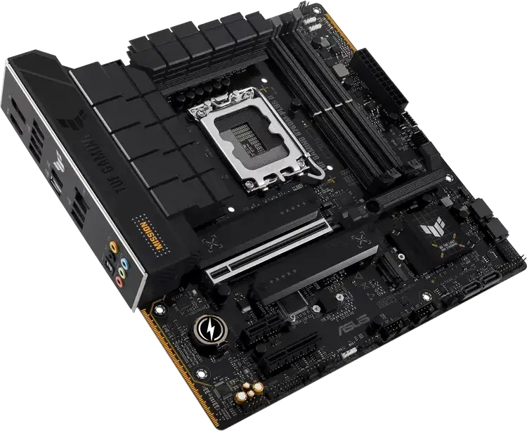 ASUS TUF GAMING B760M-PLUS II Micro-ATX Motherboard LGA1700 Intel B760 DDR5 192GB 7800MHz PCIe 5.0 x16 3x M.2 Slots Realtek 2.5Gb Ethernet