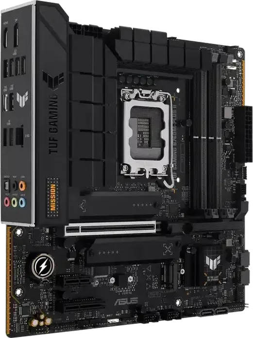 ASUS TUF GAMING B760M-PLUS II Micro-ATX Motherboard LGA1700 Intel B760 DDR5 192GB 7800MHz PCIe 5.0 x16 3x M.2 Slots Realtek 2.5Gb Ethernet