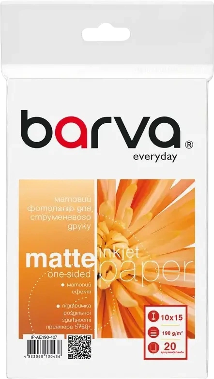 Hârtie fotografică Barva IP-AE190-407, А6