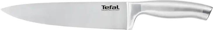 Tefal Ultimate K1700274 Chef Knife, 20 cm Stainless Steel 5Cr15MoV Blade, Ergonomic Stainless Steel Handle, Grey