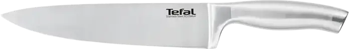 Tefal Ultimate K1700274 Chef Knife, 20 cm Stainless Steel 5Cr15MoV Blade, Ergonomic Stainless Steel Handle, Grey