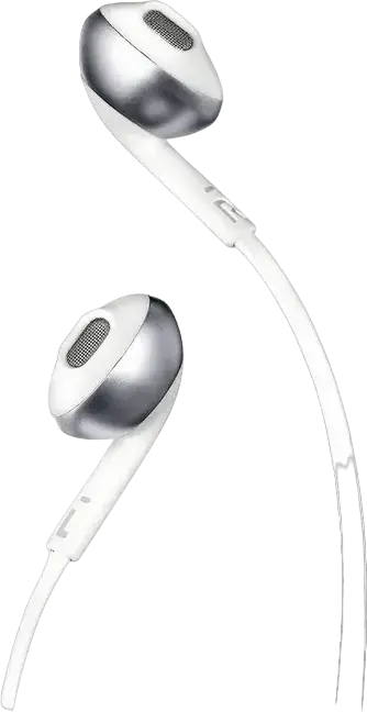 JBL Tune 205BT Wireless Neckband Earbuds, 12.5mm Dynamic Drivers, Bluetooth 4.1, 6h Playback, Built-in Microphone, Voice Assistant Support, Silver