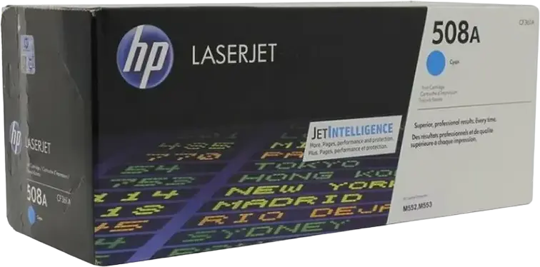 Тонер-картридж HP LaserJet 508A Cyan JetIntelligence для принтеров Enterprise M552 M553, ресурс 5000 страниц