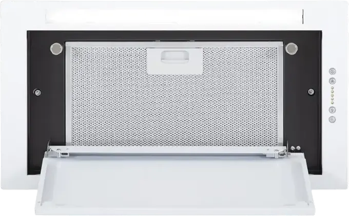 Elica LANE WH/A/52 Built-in Kitchen Hood, White, 1050 m3/h Max Extraction, Energy Class A, LED Lighting, Electronic Control, 51.4x32.2x28.3 cm