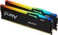 Оперативная память Kingston FURY Beast RGB DDR5 32ГБ (2x16ГБ) 5600МГц PC5-44800 CL36 Комплект KF556C36BBEAK2-32 Intel XMP 3.0 AMD EXPO Черный