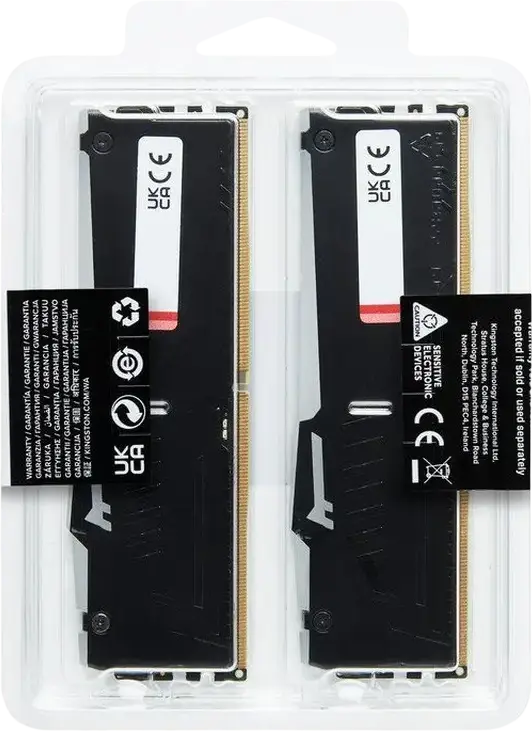 Оперативная память Kingston FURY Beast RGB DDR5 32ГБ (2x16ГБ) 5600МГц PC5-44800 CL36 Комплект KF556C36BBEAK2-32 Intel XMP 3.0 AMD EXPO Черный