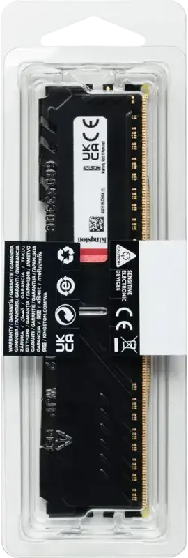 Модуль памяти Kingston FURY Beast DDR4 32GB 3200MHz PC4-25600 CL16 KF432C16BB/32 288-Pin DIMM Dual-Rank Non-ECC с радиатором Intel XMP 2.0