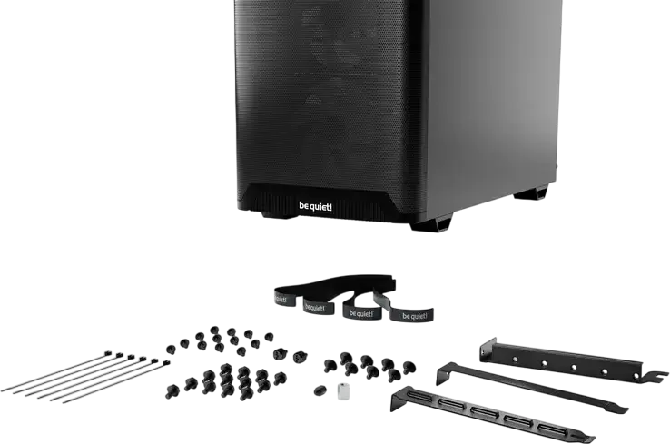 Carcasa be quiet! Pure Base 501 LX Midi-Tower, Negru, ATX/M-ATX/Mini-ITX, 4 Ventilatoare Light Wings LX PWM, Panou Sticla Temperata, Suport GPU Vertical