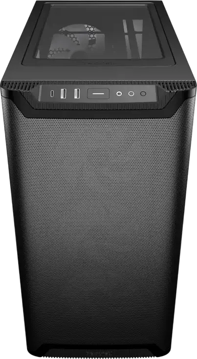 Carcasa be quiet! Pure Base 501 LX Midi-Tower, Negru, ATX/M-ATX/Mini-ITX, 4 Ventilatoare Light Wings LX PWM, Panou Sticla Temperata, Suport GPU Vertical