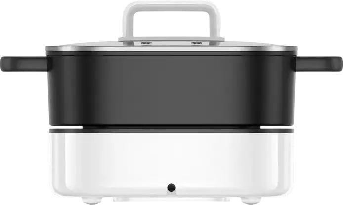 Oala Multifunctionala Xiaomi Hot Pot 6L, 2000W cu Bowl Antiaderent, 8 Programe Automate, Control Tactil, Capac Sticla Temperata, Memorie Inteligenta