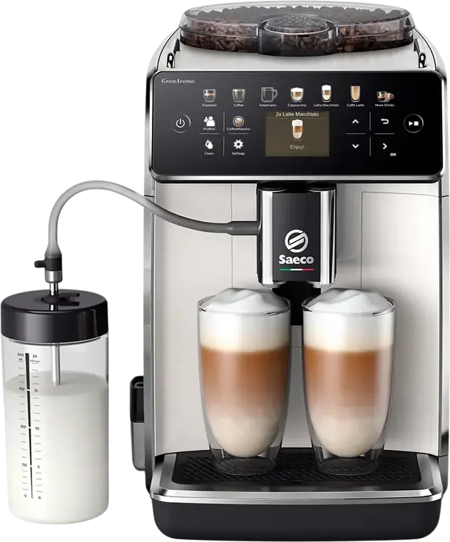 Aparat de cafea Saeco SM6580/20, Alb | Negru