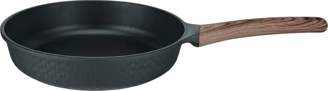 Tiga Resto Kitchenware Ran 93910 26 cm, Aluminiu Turnat Reciclat, Strat Non-Stick Pfluon Cookmark fara PFOA, Baza pentru Inductie, Negru