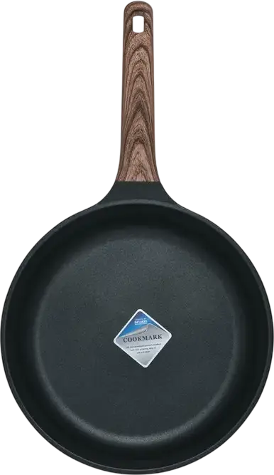Tiga Resto Kitchenware Ran 93910 26 cm, Aluminiu Turnat Reciclat, Strat Non-Stick Pfluon Cookmark fara PFOA, Baza pentru Inductie, Negru