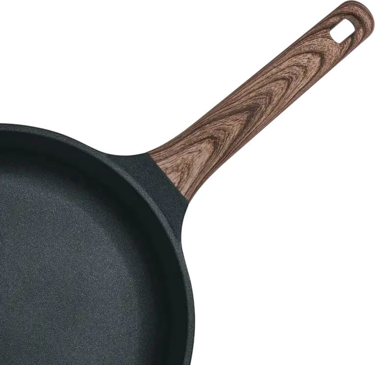 Tiga Resto Kitchenware Ran 93910 26 cm, Aluminiu Turnat Reciclat, Strat Non-Stick Pfluon Cookmark fara PFOA, Baza pentru Inductie, Negru