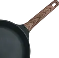 Tiga Resto Kitchenware Ran 93910 26 cm, Aluminiu Turnat Reciclat, Strat Non-Stick Pfluon Cookmark fara PFOA, Baza pentru Inductie, Negru