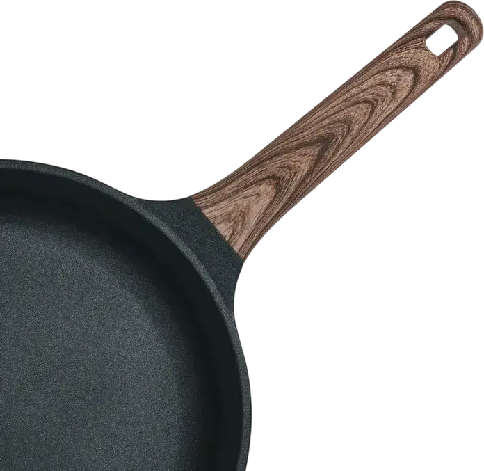 Tiga Resto Kitchenware Ran 93910 26 cm, Aluminiu Turnat Reciclat, Strat Non-Stick Pfluon Cookmark fara PFOA, Baza pentru Inductie, Negru