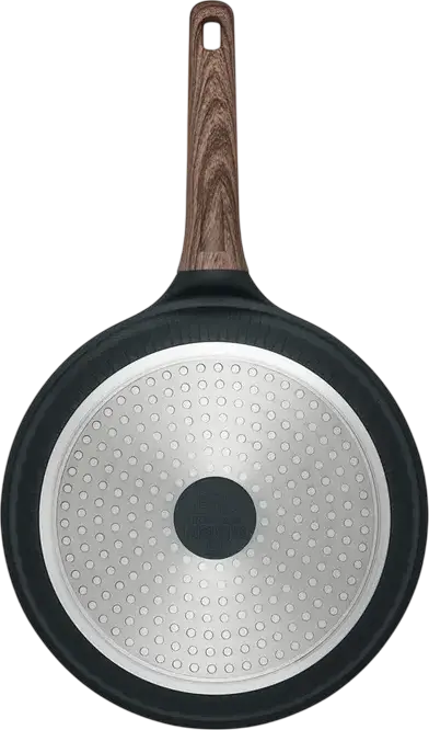 Tiga Resto Kitchenware Ran 93910 26 cm, Aluminiu Turnat Reciclat, Strat Non-Stick Pfluon Cookmark fara PFOA, Baza pentru Inductie, Negru