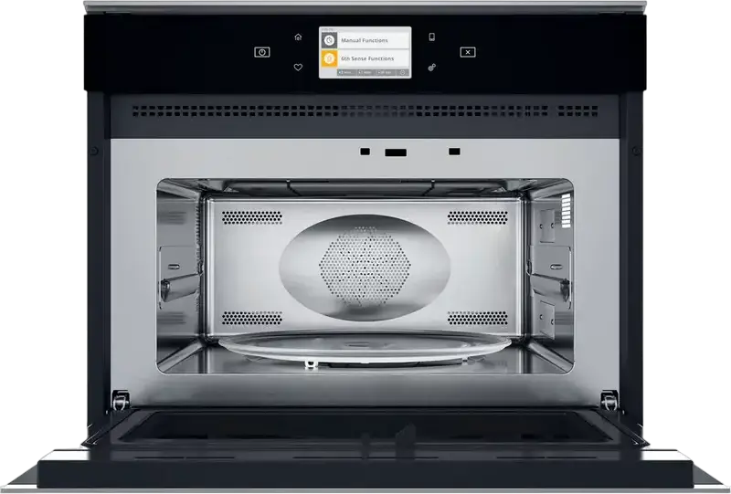 Cuptor cu microunde Whirlpool W11I MW161 Incorporabil 40L, 900W, Grill Quartz 1600W, Convectie, 6th Sense, Ecran Tactil TFT, Wi-Fi, Crisp, JetDefrost 3D