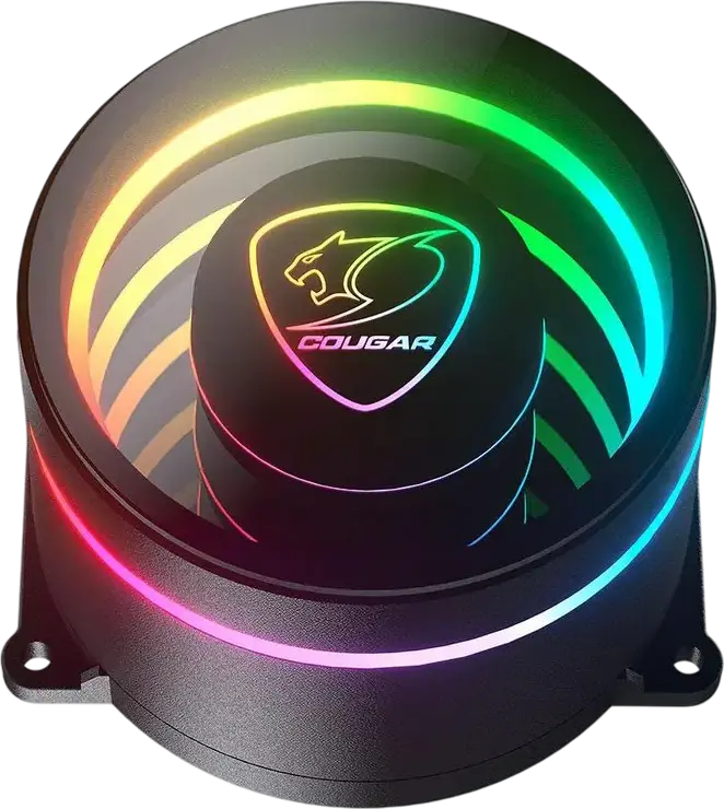 Cooler lichid AIO Cougar Poseidon Elite ARGB 240, CGR-PSDELRGB-B-240, Design Infinity Mirror, 2 ventilatoare PWM de 120mm, Placa de cupru, LGA 1700/1851 AM4/AM5