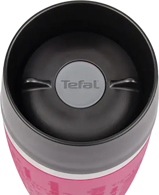Cana de Calatorie Termos Tefal K3087114, 0.36L Otel Inoxidabil cu Izolare Vacuum si Inchidere Etansa, Roz