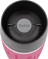 Cana de Calatorie Termos Tefal K3087114, 0.36L Otel Inoxidabil cu Izolare Vacuum si Inchidere Etansa, Roz
