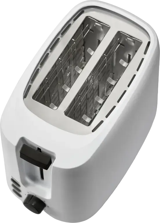 Gorenje T700XG 2-Slot Toaster, 850W, 7 Browning Levels, Defrost and Reheat Functions, Removable Crumb Tray, White, Black & White Collection