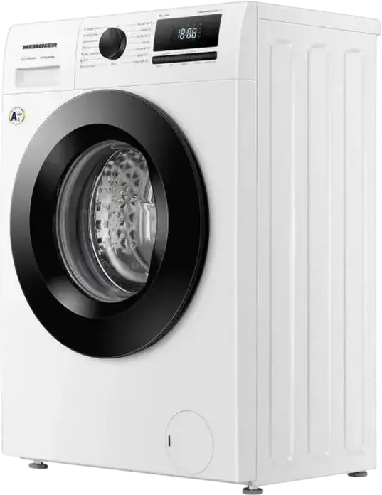 Стиральная машина Heinner HWM-HME9014IVA10+++ с фронтальной загрузкой, 9 кг, 1400 об/мин, инверторный двигатель, очистка паром, 15 программ, класс A-10%, белая