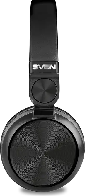 SVEN AP-B650MV Wireless Stereo Over-Ear Headphones, Bluetooth 5.3, Integrated Microphone, 40mm Drivers, 40h Battery Life, USB-C, Black