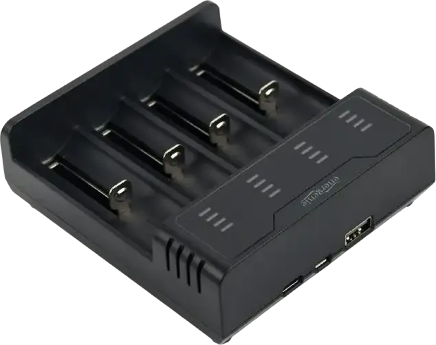 Încărcător Acumulatori Energenie BC-USB-02, Negru
