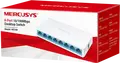 Mercusys MS108 Unmanaged Desktop Switch, 8-Port 10/100 Mbps RJ45, 1.6 Gbps Switching Capacity, Plug and Play, Fanless Design, White ABS Plastic